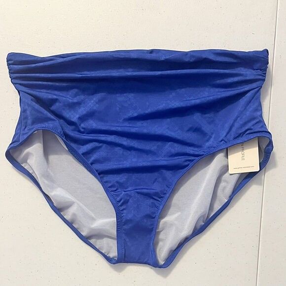 Profile By Gottex NWT Sz 16 Royal Blue  Under My Skin Swim Bottom - Picture 5 of 6